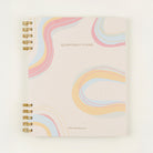 Swirly lines quarterly planner cover – minimalist design by Friday Afternoons Co