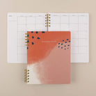 Polka dot quarterly planner cover with monthly calendar by Friday Afternoons Co