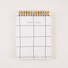 Minimalist black and white cover on daily work planner by Friday Afternoons