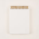 Daily planner with time blocking section and blank back page