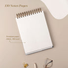 top spiral simple daily planner for work as a desk planner (simple planner notebook) - Friday Afternoons Co.