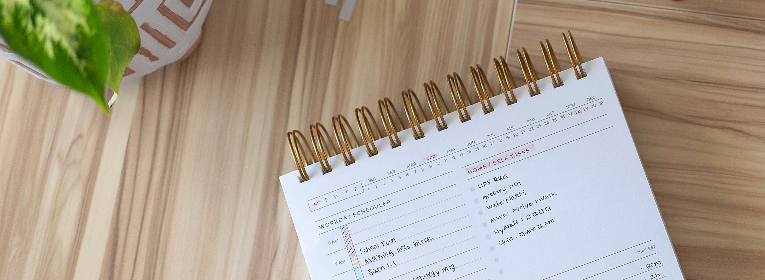 simple daily planner for busy schedules task planner for work on organized desk by friday afternoons
