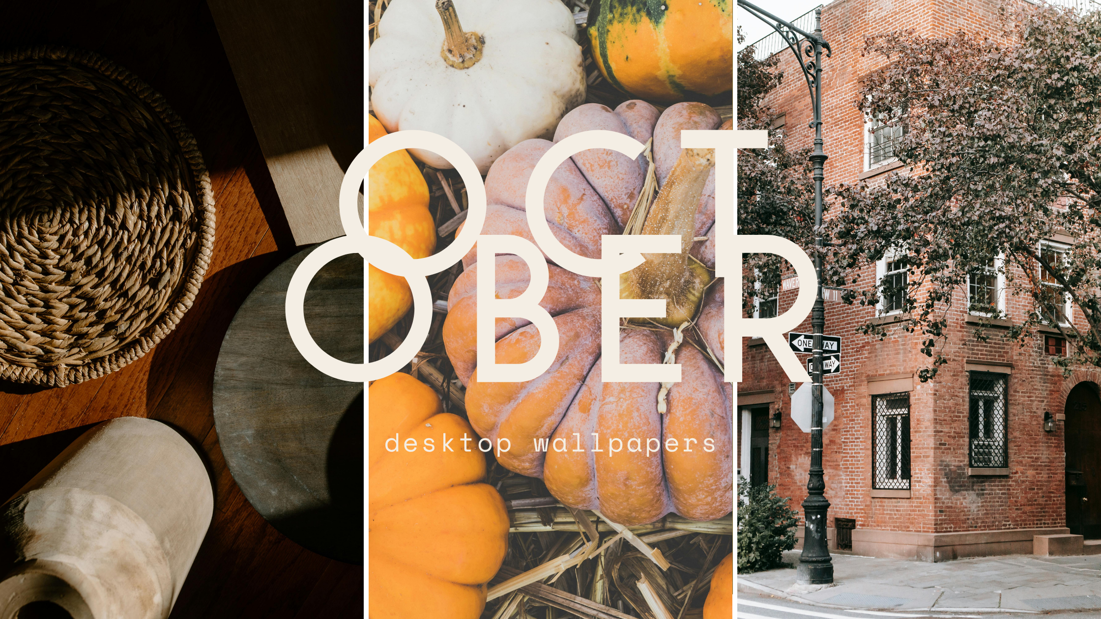 october desktop wallpapers with autumn and fall aesthetic wood textures pumpkin patch vibes cityscape lifestyle scenes with architecture by friday afternoons