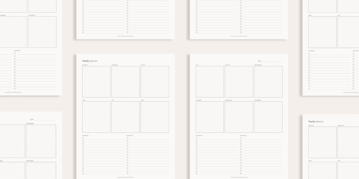 Plan for Success in 2024 with Our Free Yearly Planner Printable ...