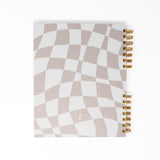 creamy checker back quarterly planner