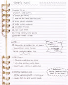 Daily Notes notebook page used for a handwritten to-do list, daily notes, reminders, and planning.