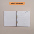 Weekly overview layout with priorities and scheduling space in the Quarterly Plans planner.