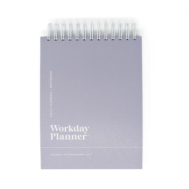 lavender gray workday planner daily planner