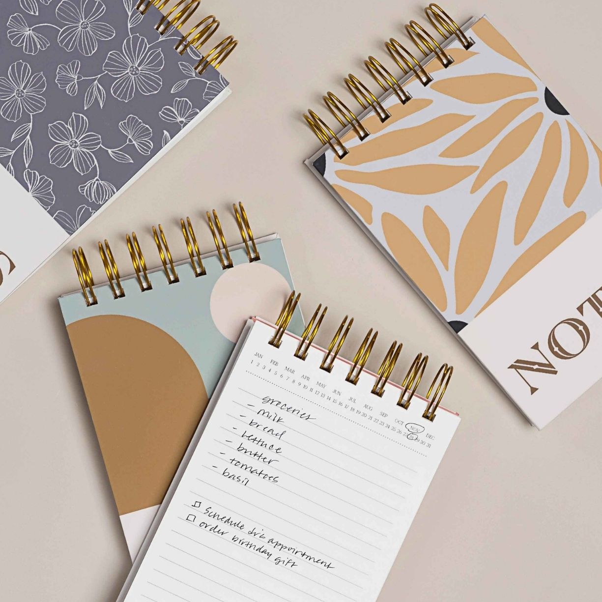 assortment of mini memo notepads