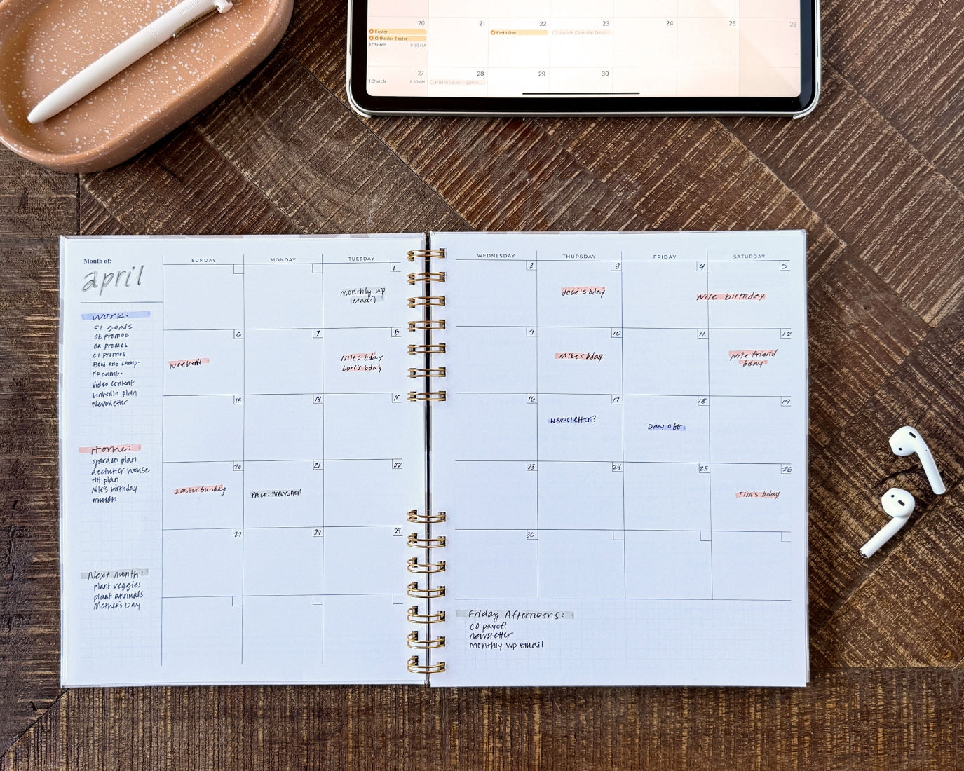 Quarterly Planner in use — customer testimonial from a working professional