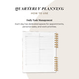 Quarterly Plans 90 - Day Planner (Bright Color Abstract Landscape) - Friday Afternoons Co.