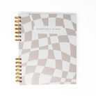 Quarterly Plans 90 - Day Planner (Creamy Checkered Design) - Friday Afternoons Co.