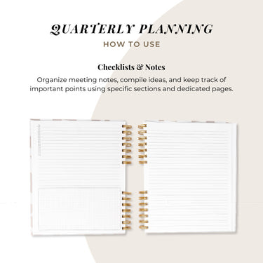 Quarterly Plans 90 - Day Planner (Soft Sage Geometric Design) - Friday Afternoons Co.