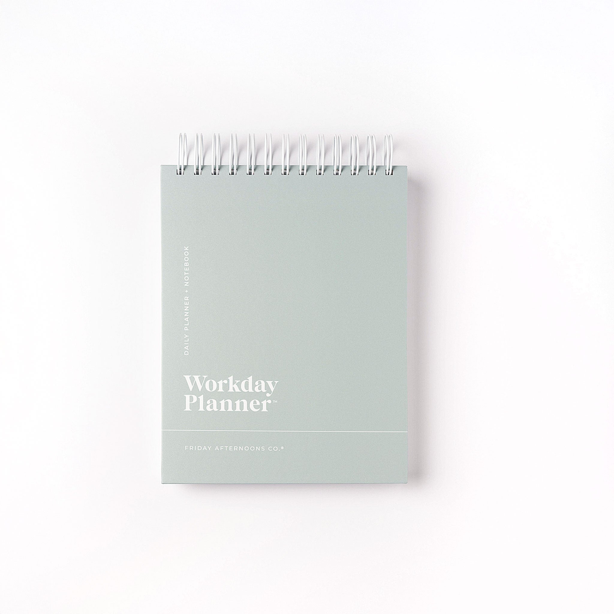 Simple Planner for Work - The Workday Planner (soft sage) - Friday Afternoons Co.