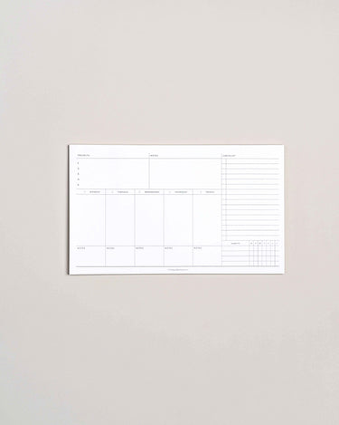 Task Track Pad - Weekly Dashboard Notepad - Friday Afternoons Co.