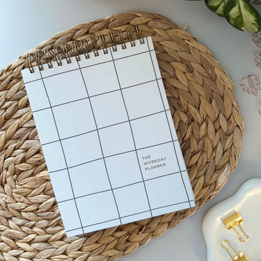 The Workday Planner (Minimalist Black & White) - Friday Afternoons Co.