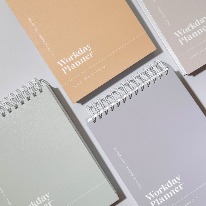 assortment of simple solids workday simple planner line classic minimalist designs