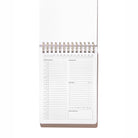 Undated daily Workday Planner page with time-blocking schedule, personal tasks, work tasks, and notes section.